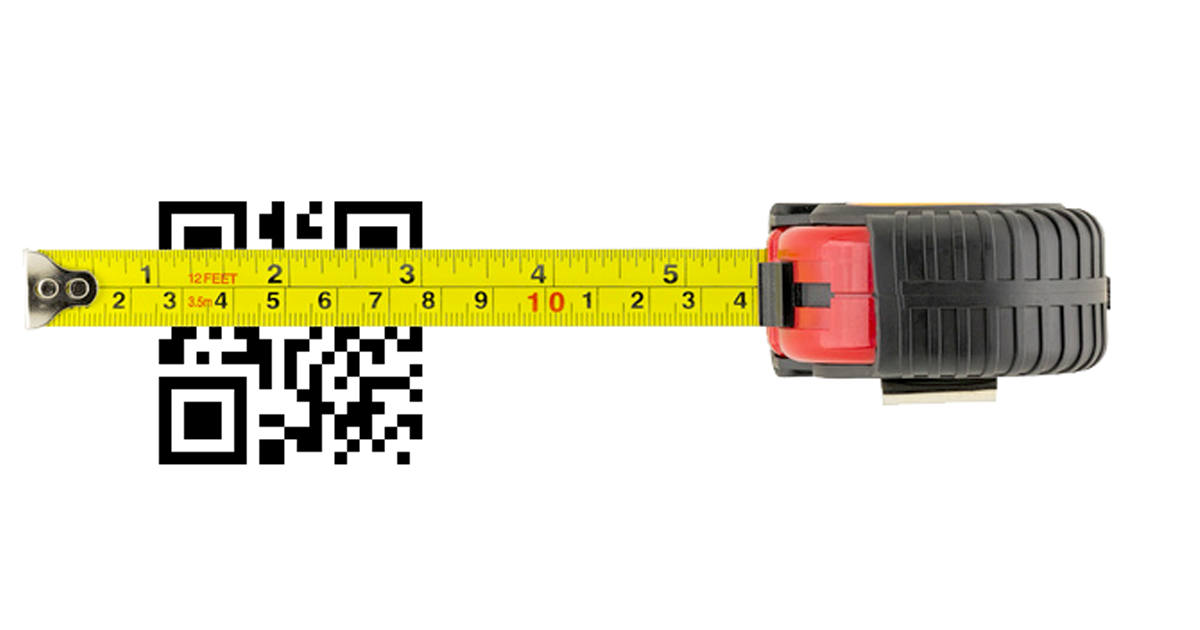 What is the minimum size of a QR Code?