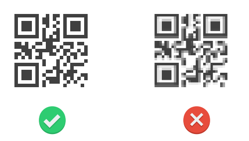 Download the QR Code in a vector format file like EPS or PDF
