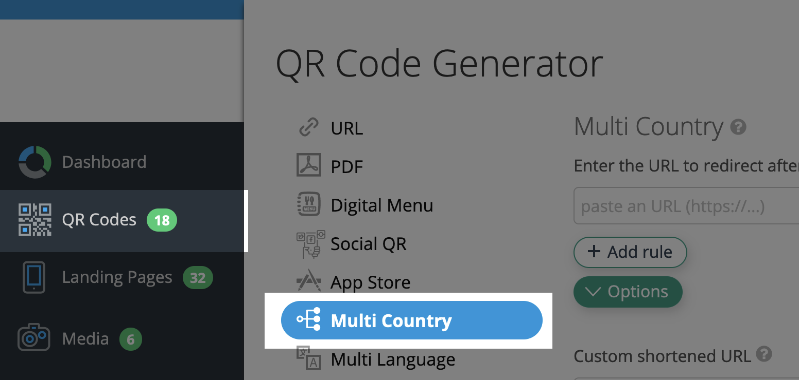 Multi-Country QR Code