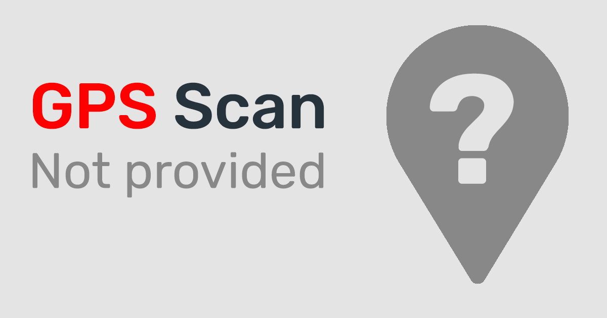 Why do I not retrieve the GPS position when scanning the QR Code?