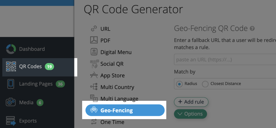 Geo-Fencing QR Code