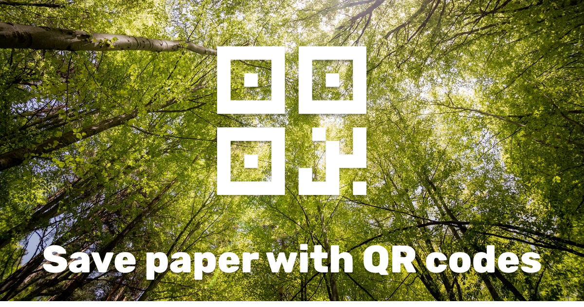 Through the paper crisis with intelligent QR code management