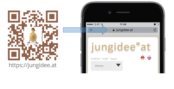 Static QR Code directing to a website