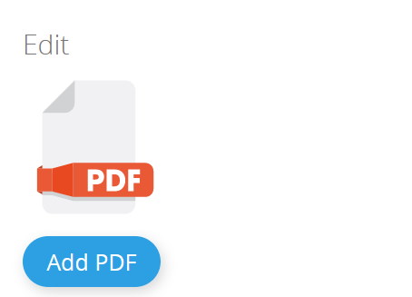 PDF icon and add button