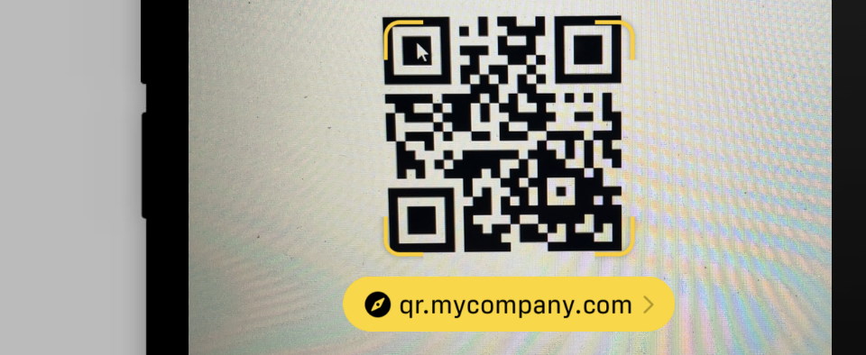 scanning a QR Code with iphone