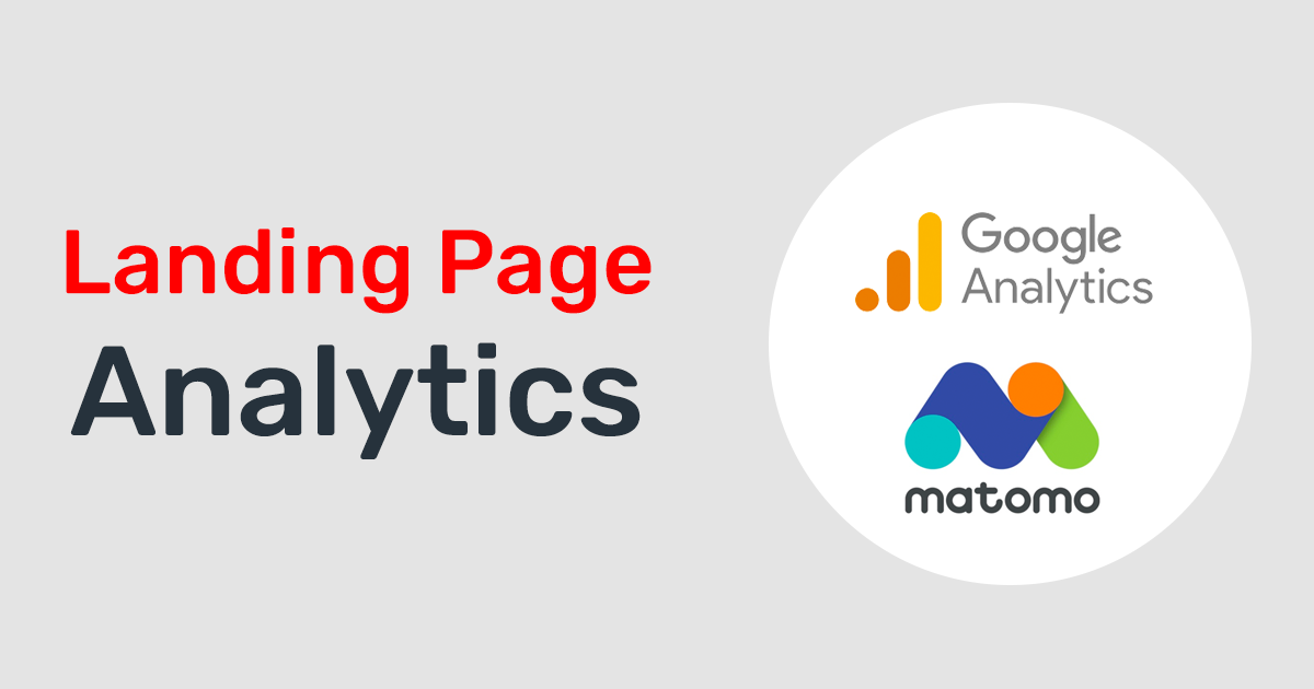 Can I track my landing pages using a third party analytics solution?