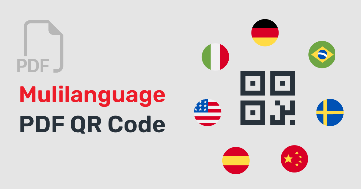 Multi-lingual PDF QR Code