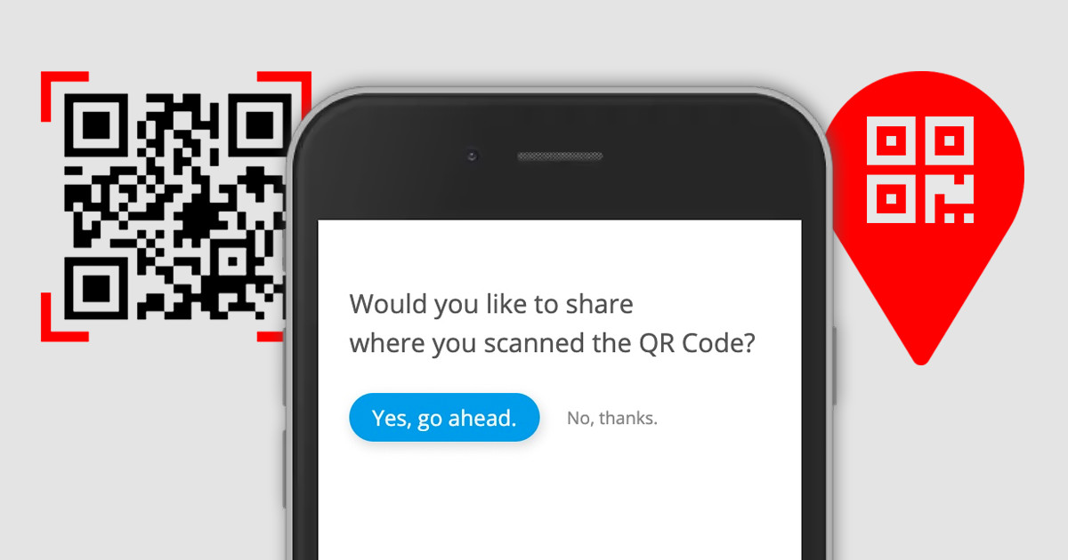 How can I get the GPS position/location of where a QR Code has been scanned?
