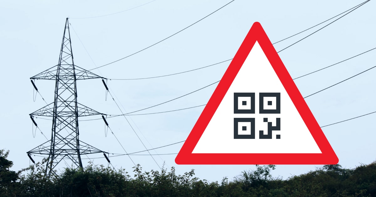 QR Codes on Power Poles for Reliable Safety Management