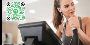 QR Code in Fittness Studio